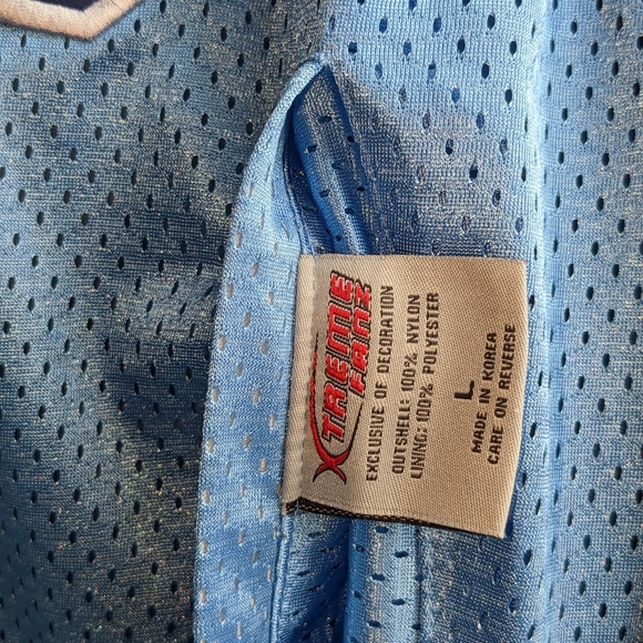 Retro/Vintage Xtreme Fanz Revers. Carolina Tar Heels jersey jacket/ windbreaker - Picture 6 of 7